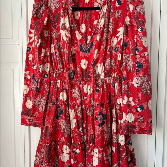 ULLA JOHNSON LIV DRESS FLORAL SIZE 4 - Picture 3 of 4